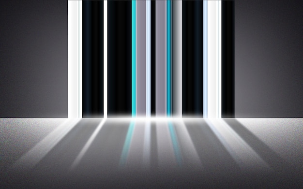 Multicolor vertical stripes abstract background with in motion on a black base