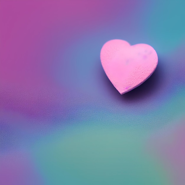 Photo multicolored 3d hearts, love day, romance background