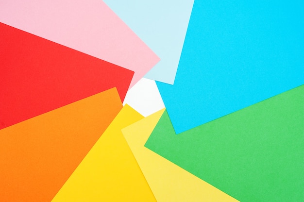 Multicolored background from colored paper