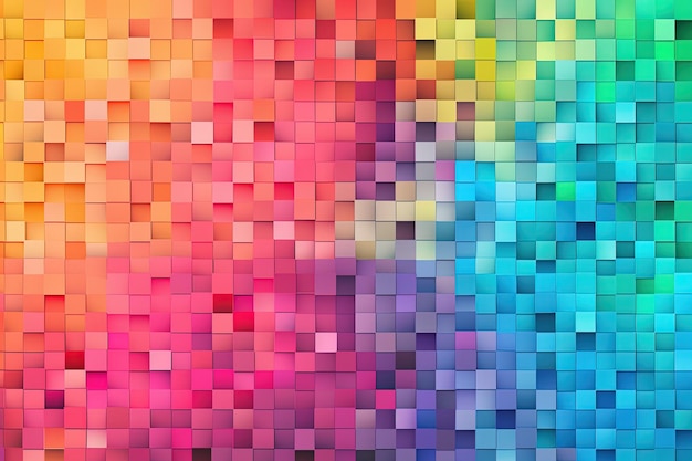 A multicolored background with squares of different colors