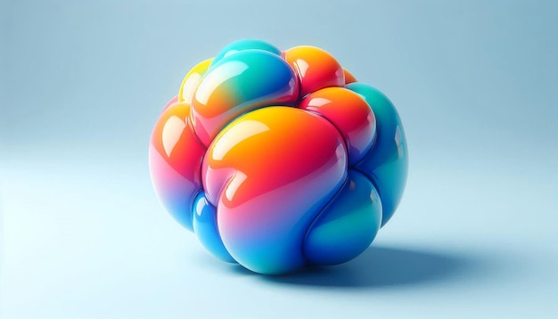 a multicolored ball is made of multicolored marbles