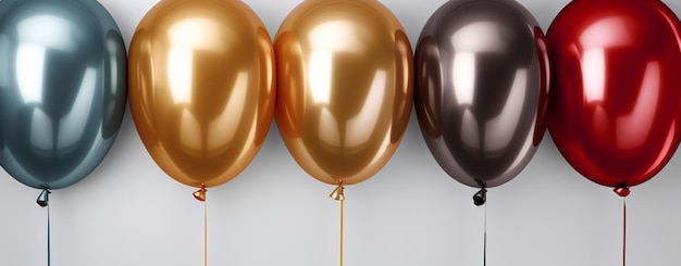 Multicolored Balloons Background