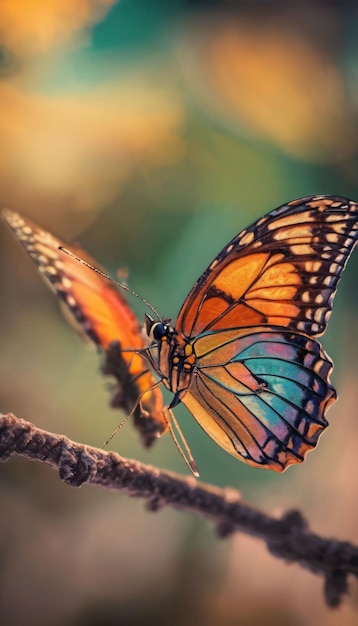 multicolored butterfly with the name peace