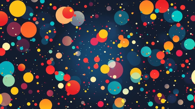 Multicolored circle pattern on a bold background Energetic modern and graphic design