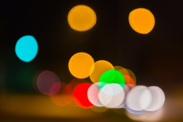 Multicolored defocused lights background