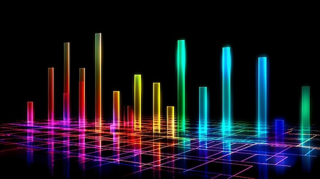 Multicolored Financial Market Graph