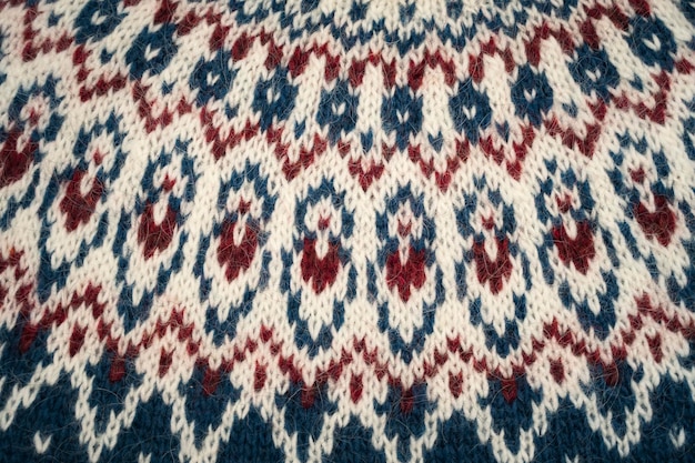 Multicolored handknitted sweater