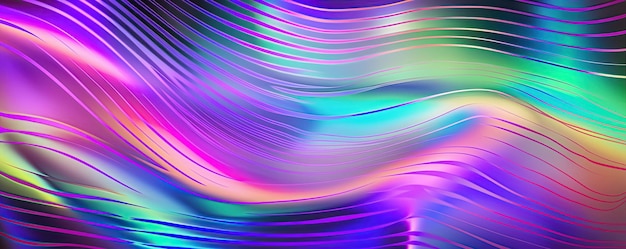 Multicolored holographic background with shiny texture in pastel colors Generative AI illustration