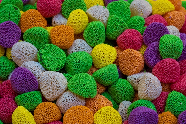 Multicolored marshmallows