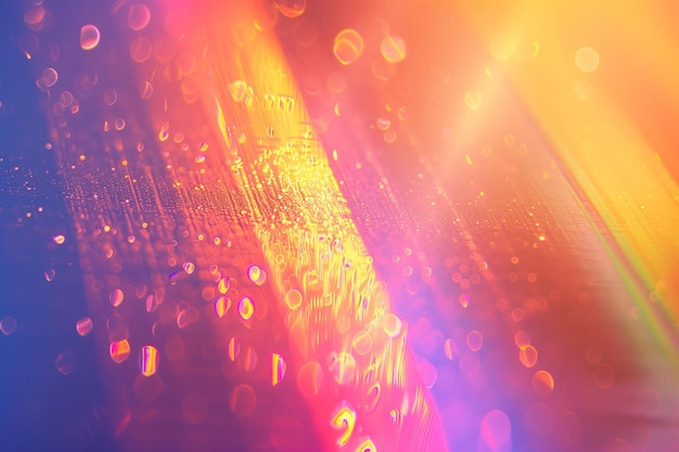 Multicolored rainbow large bokeh effect background