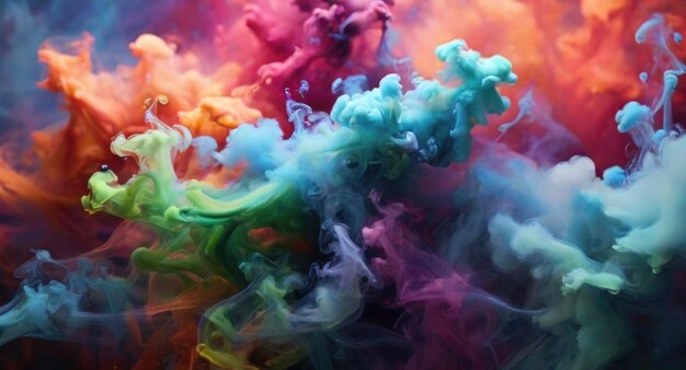 Multicolored smoke Background or screensaver