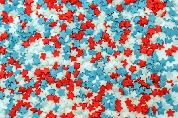 Multicolored sprinkles for pastry baking as a background