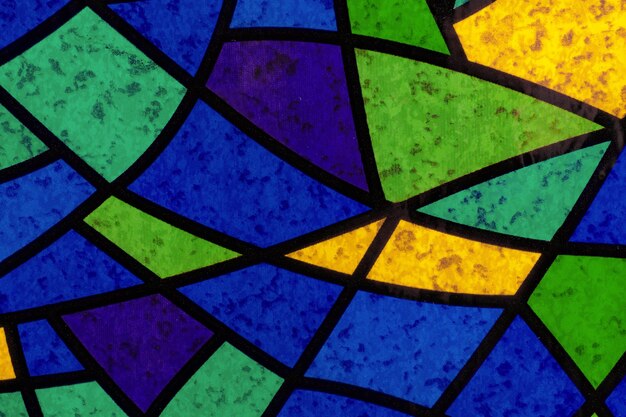 Multicolored stained glass mosaic Abstract background