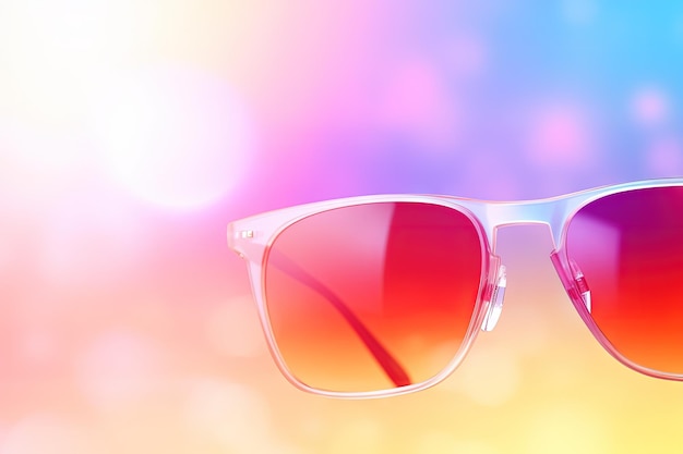 Multicolored summer background with a pop art gradient effect Trendy hipster style Horizontal layout