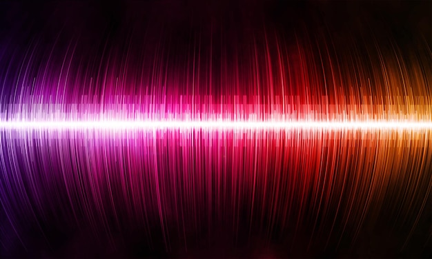 Multicolored sweeping sound wave illustration