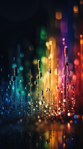 A multicolour droplets texture background