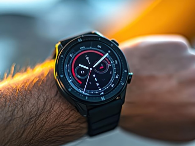 Multifunction smartwatch with GPS heart rate monitor and fitness tracking