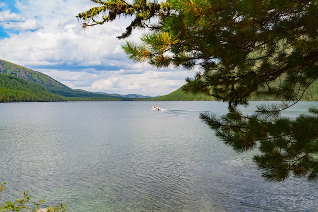 Multinsky lakes in Altai mountains.