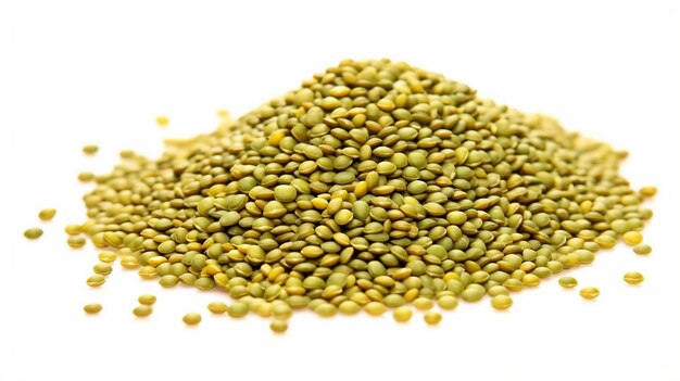 mung beans isolated on white