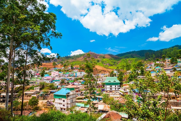 Munnar town in Kerala India