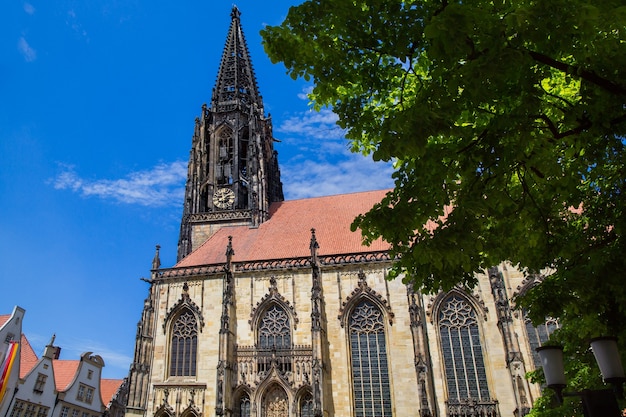 Munster germany north rhinewestphalia august   st lamberts church is roman catholic church building