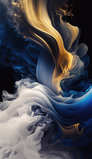 Mural abstract background smoke motion wallpaper Generative Ai