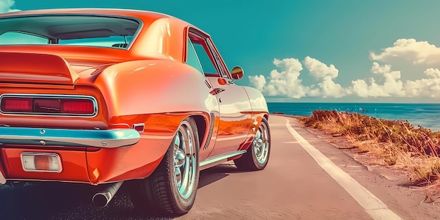 muscle car illustration motors roadtrips ai image of cars