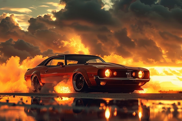 Photo a muscle car walpapers