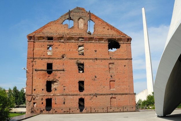 Museum panorama Stalingrad fight The destroyed mill Volgograd Russia