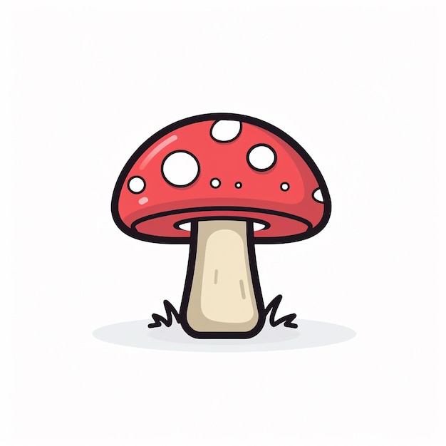 Mushroom Icon Nature and Fungi Symbol Art Logo Illustration