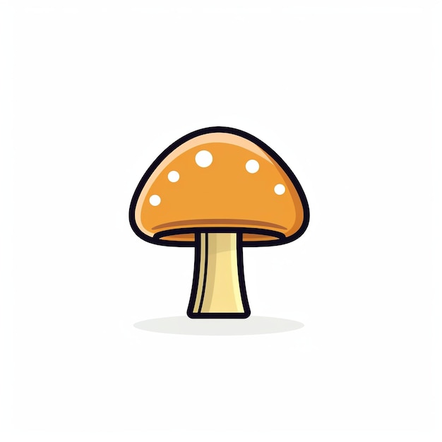 Mushroom Icon Nature and Fungi Symbol Art Logo Illustration