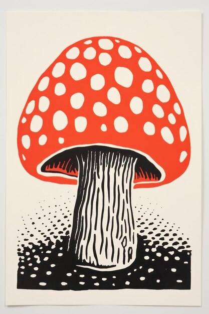 Photo a mushroom pattern fungus agaric