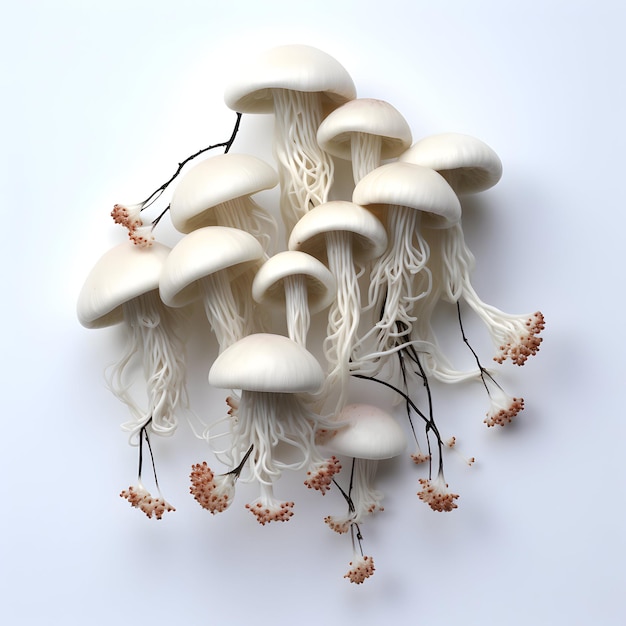 a mushroom picture with a white background that says mushrooms