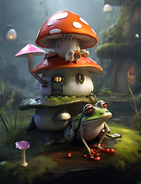 Mushroom Punk Frog House