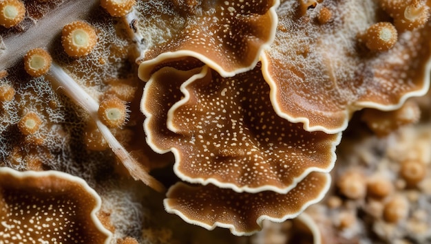 Photo a mushroom that is called mushrooms with a tree on the top