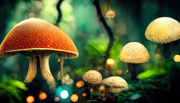 Mushroom Wallpaper Fantasy Wallpaper food