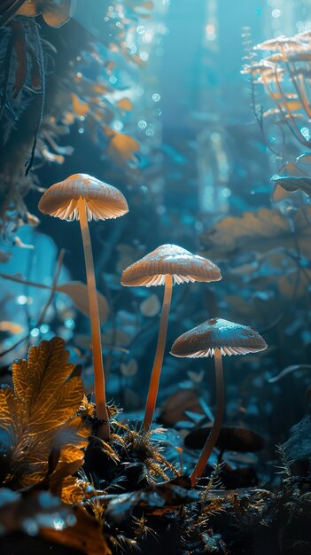 mushrooms in the forest by person on 500px