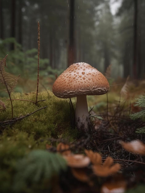 Mushrooms in the forest