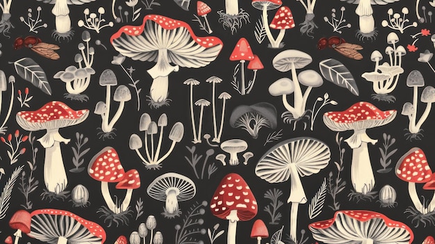 Mushrooms Pattern