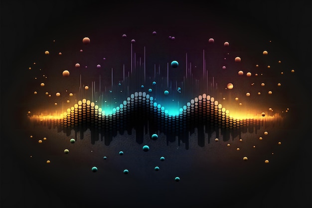 Music abstract background equalizer for music shows abstract background