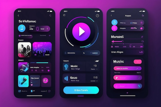 Photo music app ui music ui app creative design music app ui design music app concept ui concept