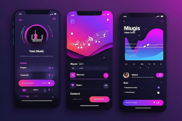 Photo music app ui music ui app creative design music app ui design music app concept ui concept