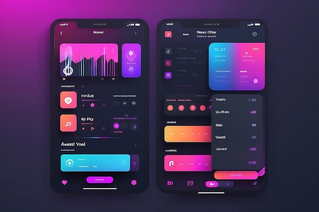 Photo music app ui music ui app creative design music app ui design music app concept ui concept