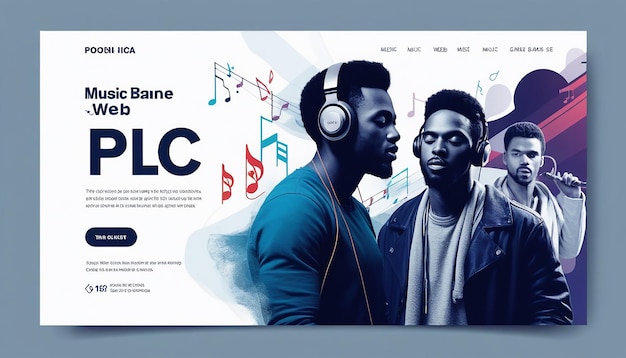 Photo music banner design