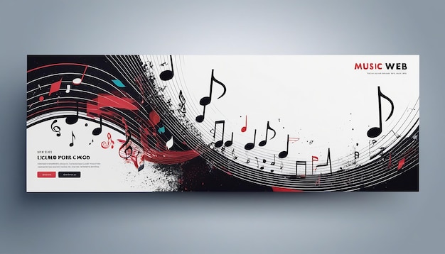 Photo music banner design