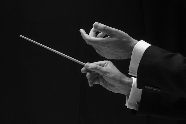 Music conductor hands