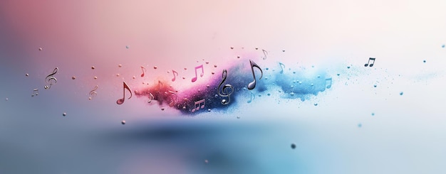 Photo music design background