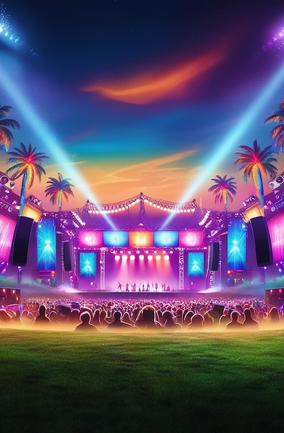 Music festival background design