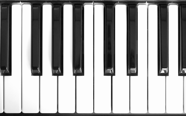 Music keyboard keys