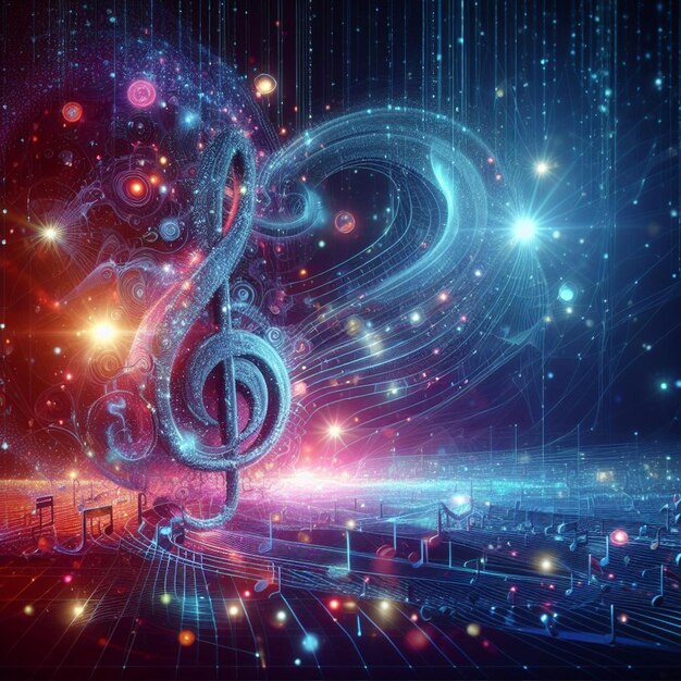 Music Nano light color background images digital